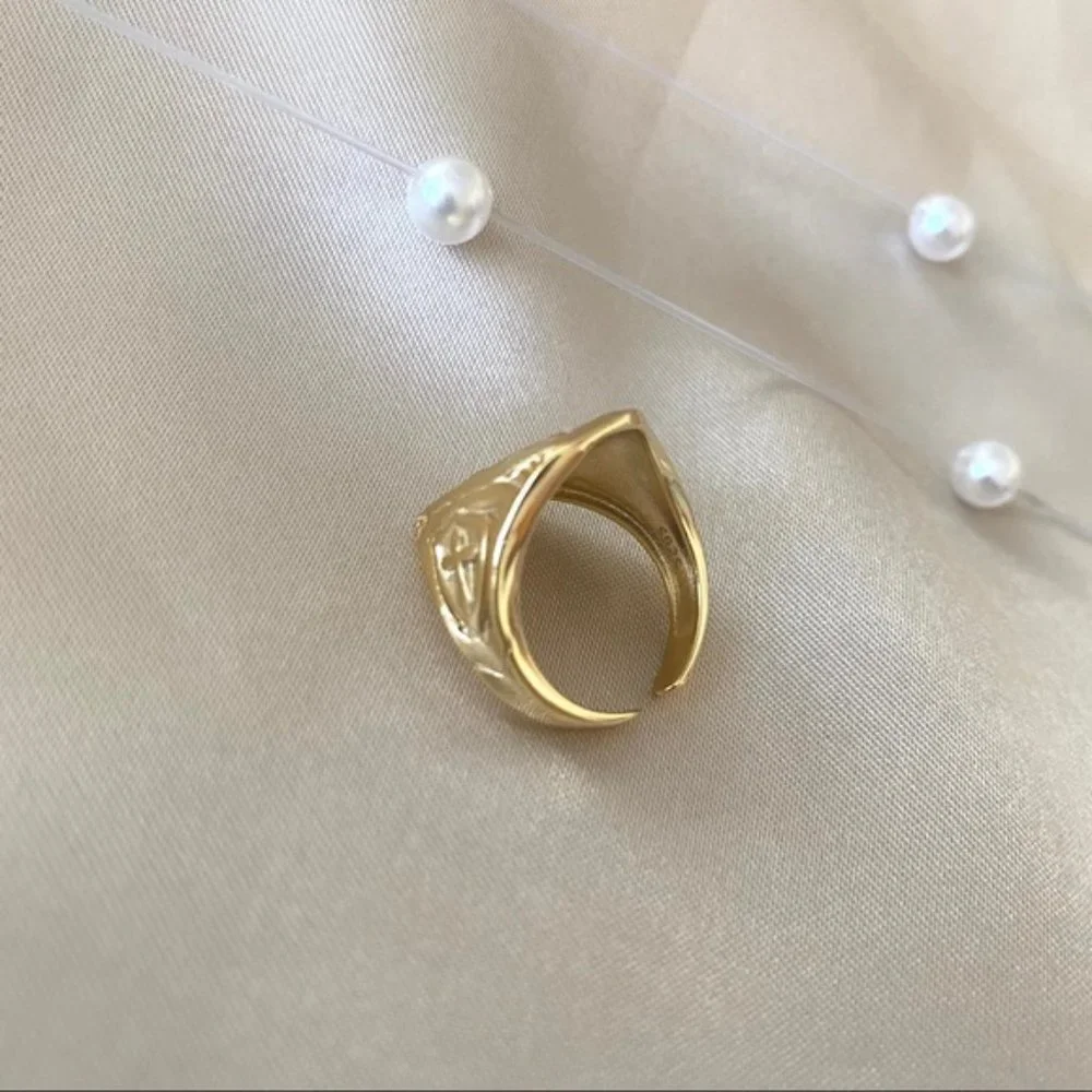 18K Gold plated Rosary Christian Catholic RING - Picture 8 of 9